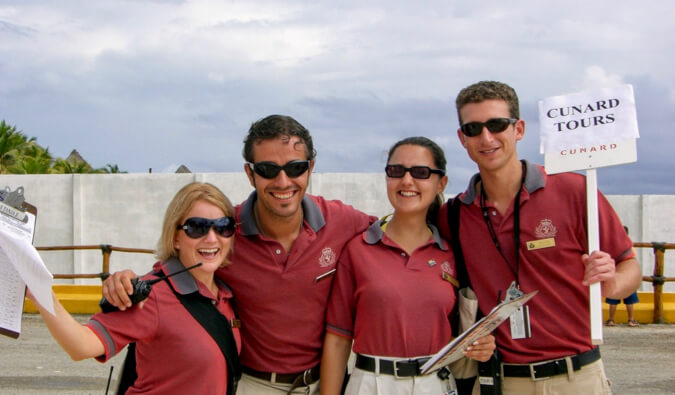 Wandering Earl leading a cruise tour abroad